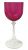 Hollow Stem Cranberry Wine Glasses