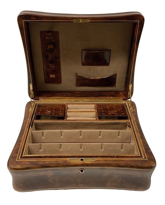 Italian Leather Jewellery Box
