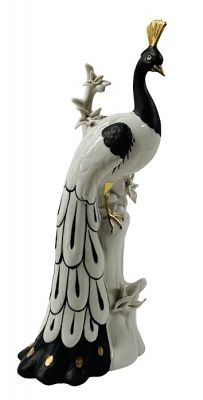 Italian Porcelain Peacock Figure
