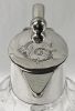 Jugendstil 800 Fine Silver & Crystal Claret Jugs