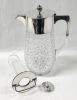 Koch & Bergfeld 800 Fine Silver & Crystal Pitcher