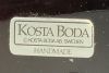 Kosta Boda Kjell Engman Black Amethyst Glass Vase