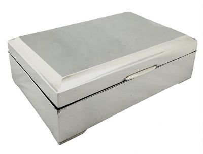 Large Japanese 950 Fine Silver Box
