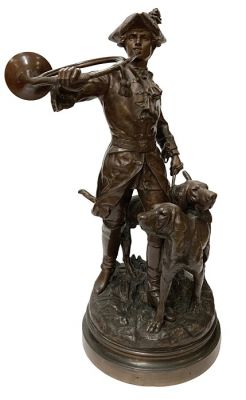 Lecourtier & Moreau Bronze Huntsman