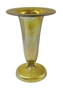 Loetz Gold Iridescent Glass Vase