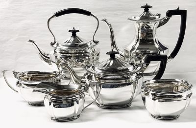 Mappin & Webb 6 Piece Tea Service Sheffield 1923/27