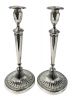 Mappin & Webb Neoclassical Sterling Silver Candlesticks Dated 1925