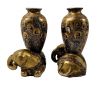 Meiji Period Satsuma Figural Vases