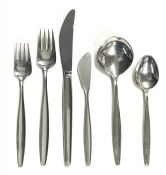 Mid-Century Modern Georg Jensen Cypress Sterling Flatware