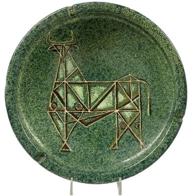 Mid Century Modern Alfaraz Pottery Bowl 