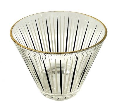 Mid Century Modern Glass Ice Bucket