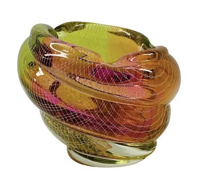 Milan Metelak Tri-Colour Glass Bowl