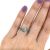 Modern Aquamarine and Diamond Ring