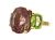 Modern 9.79ct Pink Tourmaline Peridot Yellow Diamond 18kt Ring