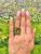 Modern Green Tourmaline Peridot and Diamond Ring