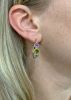 Modern Amethyst Topaz and Peridot Earrings 