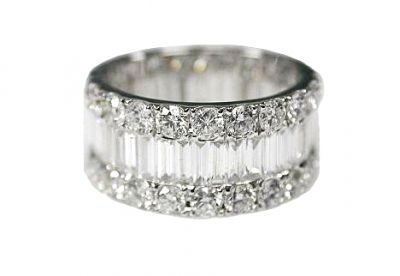 Modern Baguette Diamond Eternity Band