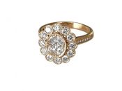 Modern Diamond Engagement Ring