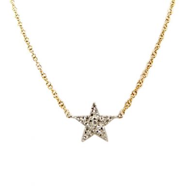 Modern Diamond Star Necklace