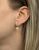 Modern Mother of Pearl and Diamond Drop Earrings