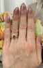 Modern Orange Sapphire and Diamond Engagement Ring