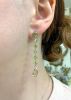 Modern Smoky Quartz and Peridot Drop Earrings