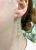 Modern Smoky Quartz and Peridot Drop Earrings
