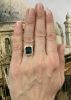 Modern Topaz and Diamond Ring