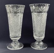 Monumental Stuart Crystal Vases