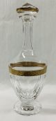 Moser Lady Hamilton Gold Encrusted Decanter