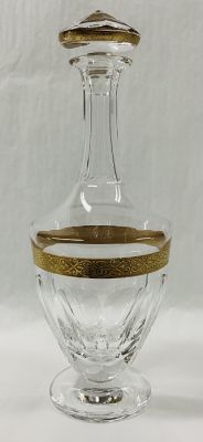 Moser Lady Hamilton Gold Encrusted Decanter