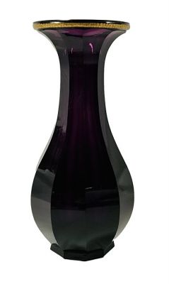 Moser Purple Crystal Vase
