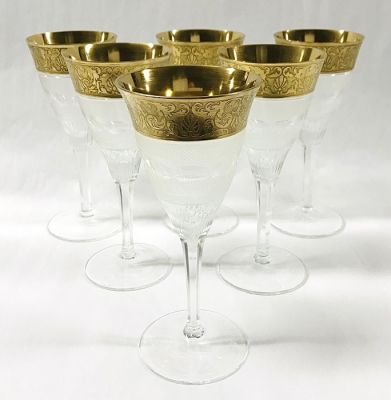 Moser “Splendid” Crystal White Wine Glasses