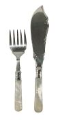 Mother of Pearl Handled Fish Servers
