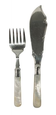 Mother of Pearl Handled Fish Servers