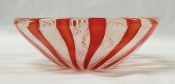 Murano Filigrana Vetro A Retortoli Glass Bowl