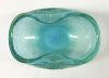 Murano Glass Bowl In Aqua Blue