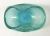 Murano Glass Bowl In Aqua Blue