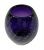 Murano Glass Controlled Bubble Vase In Purple