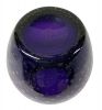 Murano Glass Controlled Bubble Vase In Purple