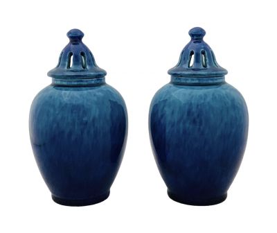 Paul Milet Sevres Covered Potpourri Urns