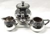 Portuguese 833 Fine Silver Five Piece Tea Set