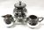 Portuguese 833 Fine Silver Five Piece Tea Set