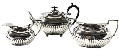 Queen Anne Style Sterling Silver Tea Set