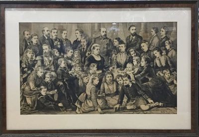 Queen Victoria & Royal Family Engraving 1877