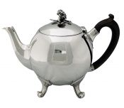 R & S Garrard William IV Sterling Silver Teapot Dated 1836