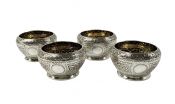 Raj Style English Salt Cellars Dated 1880