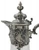Rococo Style German Silver & Crystal Claret Jugs