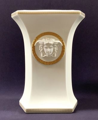 Rosenthal Versace Porcelain Vase, Gorgona Collection 