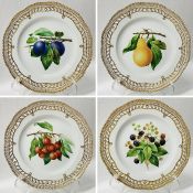 Royal Copenhagen Flora Danica Fruit Plates